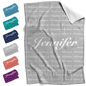 <span class=keywords><strong>Envío</strong></span> Directo personalizado sublimación nombre recién nacido bebé manta regalo microfibra polar manta para niños - Product Image 6