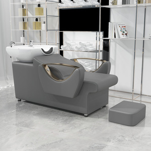Sillón Moderno de Cuero PU para Lavado de Cabello, Cama de Lavado para Salón, Unidad de Lavado de Espalda para Peluquería y Clínica - Product Image 3