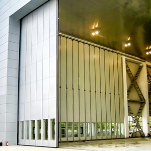 Porta Industriale Girevole a Rotazione Laterale Prodotta in Cina, Elettrica/Telecomandata, Montata su Rotaia, per Carichi Pesanti - Product Image 1