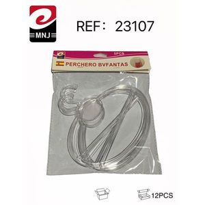 Perchero Bufantas Scarf Rack 5Pcs Transparent Hanging Organizer For Closets - Product Image 3