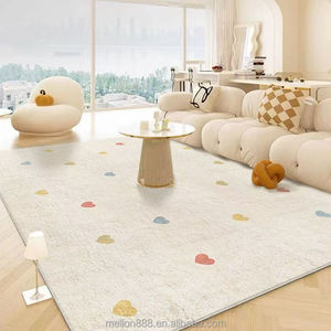 Tapis de salon sur mesure de luxe moderne abstrait, fabriqué à la machine, grande surface, velours cristal/faux cachemire - Product Image 3