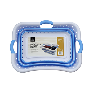 <strong>Foldable</strong> PP 42L Laundry <strong>Basket</strong> Large Capacity Contour Hip Hugger Collapsible Storage Container Collapsible Storage <strong>Basket</strong> - Product Image 1