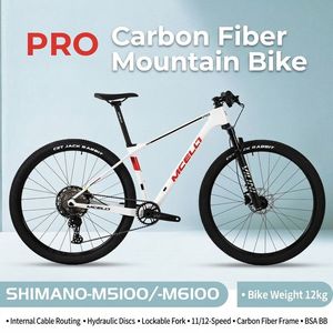 Bicicleta de Montaña MCELO PRO de Carbono de 29 Pulgadas, <span class=keywords><strong>M5100</strong></span>, 12 Velocidades, Eje Pasante Boost, Horquilla de Suspensión VICINI, Conducción Cómoda en Carretera - Product Image 2