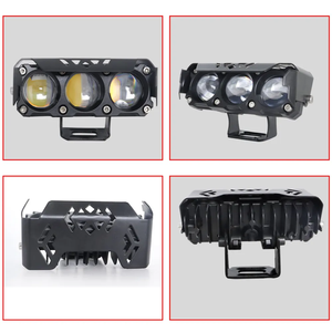 Faro LED para Motocicleta 3smd 30W 4000LM, 3 Lentes, Luz Alta y Baja, Amarillo y Blanco, Tipo Búho, Antiniebla, para Motocicleta, Camión, Automóvil - Product Image 2