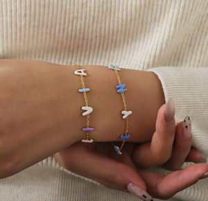 Personalizzato colorato Bubble Letter <span class=keywords><strong>Bracciale</strong></span> Personalizzato Smalto Lettera Braccialetti Colorati Regali per la <span class=keywords><strong>Festa</strong></span> della <span class=keywords><strong>Mamma</strong></span> - Product Image 3