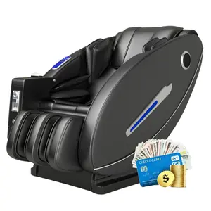Electric Commercial Place Use Coin Slot Bill Paper Money Operated Airport Shopping Mall Vending Massage Chair