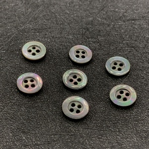 Tốt cạnh nước ngọt tự nhiên mẹ của sông ngọc agoya bào ngư Đen Bướm Seashell nút với đôi mắt cho phù hợp với áo sơ mi - Product Image 5