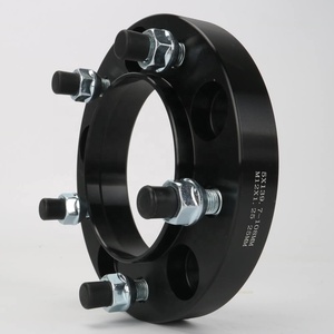 Espaciador de Rueda de Aluminio con Centrado en el Eje para Suzuki Samuri <span class=keywords><strong>Jimny</strong></span> Vitara 5X139.7/5X5.5 M12X1.25, Anodizado Duro en Negro, 25 mm de Grosor - Product Image 4