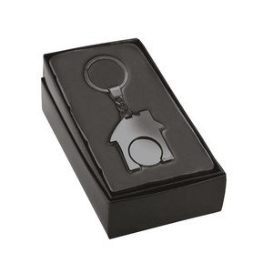 Llavero Metálico Personalizado con Forma de Casita y Token Pulido para Negocios con Logotipo Personalizado - Product Image 2