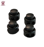Verrou de cordon professionnel robuste 3,5 mm pour veste d'extérieur, à deux trous, avec embout de serrage à ressort, coloré et réglable en POM