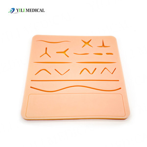 Three-layer <b>large</b> silicone suture module suture practice <b>mat</b>, medical student teaching aid, cross-border foreign trade source - Product Image 2