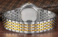 Montre personnalisée OEM Citizen en acier inoxydable, résistante à l'eau 3BAR, mouvement inversé en sens inverse des aiguilles horaires