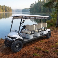 Voiture tout-terrain pliable de haute qualité à 6 places et 4 roues, buggy de golf à essence avec batterie au lithium