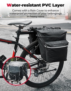 Sacoche <span class=keywords><strong>de</strong></span> vélo étanche à logo personnalisé, grande capacité 30L, avec fermeture roll-top, pour porte-bagages arrière, <span class=keywords><strong>sac</strong></span> <span class=keywords><strong>de</strong></span> rangement pour bagages et marchandises - Product Image 3