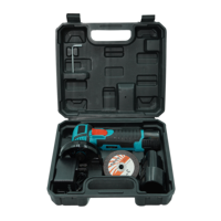 Mini-meuleuse d'angle sans fil 12V, moteur sans balais 19500 tr/min, kit avec batterie et chargeur pour coupe, polissage et décapage