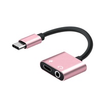 Adaptateur OTG Type-C, adaptateur USB Type-C 2 en 1 pour la charge et l'écoute de musique