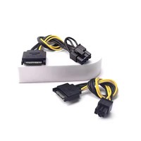 Cable de alimentación SATA de 15 pines a 6/8 pines, cable adaptador inverso, cable de alimentación para tarjeta gráfica