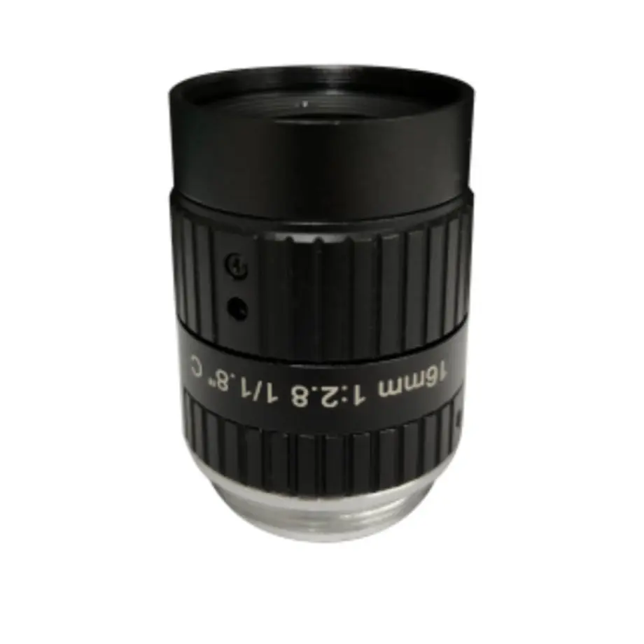 16 mm focal length FA ITS CCTV Lens 6 megapixel Aperture F2.8 Manual Focus Iris Mini size C mount lens for 1/1.8 inch image sens