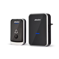 Sonnette de porte intelligente sans fil Aiben 2Q193-BS avec prise EU AU UK US, bouton de batterie, 1 2 3 récepteurs, étanche IP44, 200M, 52 mélodies