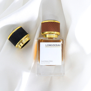 Nuevo Frasco de Perfume Cuadrado Negro Degradado de Lujo, 30ml 50ml 100ml, Frasco de Perfume de Vidrio Personalizado para Hombre con Tapa de Cuero - Product Image 6