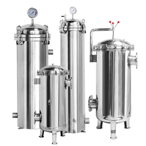 Boîtier de filtre multi-sacs en acier inoxydable 304 316l pour filtres à sac de bière de vin d'huile liquide pour le traitement de l'eau - Product Image 1