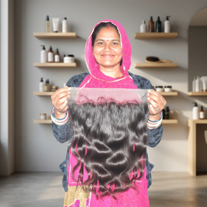 Extensions de cheveux 100% vierges indiens Remy, double trame machine, ondulation naturelle, toutes couleurs, tissage à clipser, Tamil - Product Image 1
