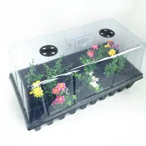 hot sale clear plastic paddy rice seedling tray dome lid, mini greenhouse for nursery