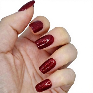 Juego de <span class=keywords><strong>Uñas</strong></span> Postizas Cuadradas Ojo de Gato en Rojo <span class=keywords><strong>Vino</strong></span> con 24 y 10 Puntas Reutilizables Premium en Rojo <span class=keywords><strong>Vino</strong></span>/Rojo Cereza y Rojo Magnético Brillante - Product Image 5