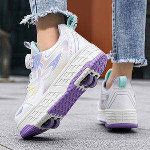 Chaussures à roulettes lumineuses pour enfants, roues en plastique, nouveau style printemps - Product Image 3