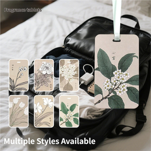 Désodorisant de voiture en gros : <span class=keywords><strong>Arbre</strong></span> parfumé naturel en papier absorbant, éliminateur d'odeurs, parfum longue durée, sans électricité, portable - Product Image 3