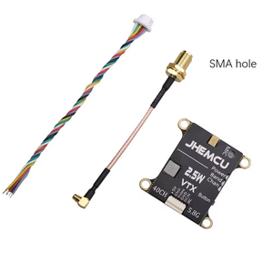Transmisor FPV Ajustable de 5.8G y 40 Canales con Micrófono y Disipador de Calor, 2-6S, 30x30mm, 2.5W VTX, para Avión RC, Metal y Plástico, Guangdong, China - Product Image 2