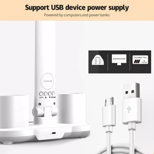 โคมไฟอ่านหนังสือ LED แบบ USB โคมไฟตั้งโต๊ะอเนกประสงค์พร้อมปฏิทินวันที่ ไฟกลางคืนแบบสัมผัส พร้อมที่ใส่ปากกา สำหรับโคมไฟตั้งโต๊ะในห้องนอน - Product Image 3