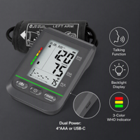 Tensiomètre au bras avec détection d'AFIB, sphygmomanomètre numérique Bluetooth pour usage domestique et vente en gros