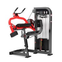 Équipement de musculation professionnel à sélection de poids par pignon, Machine à curls assis pour biceps, Appareil d'entraînement biceps et triceps