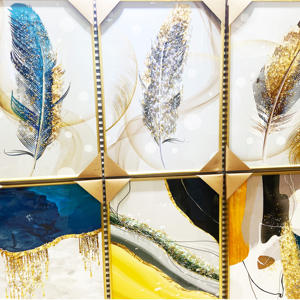 Póster de decoración de arte de la pared de alta calidad, lienzo de estilo moderno, pintura de porcelana de cristal con diamantes de imitación - Product Image 3