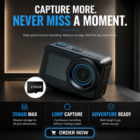 Caméra portable GO Pro personnalisable avec stabilisateur, 20MP, 4K60fps, écran tactile 2,2 pouces, caméra de vlogging, caméra d'action DV