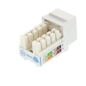 CE ROHS RJ45 Module Lan UTP 90 Degree 180 Degree Cat6 Keystone Jack