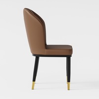 Chaise de salle à manger style crème, moderne et simple, avec dossier rembourré doux, tabouret de loisirs pour la maison, la salle à manger ou l'hôtel