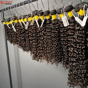 Extensiones <span class=keywords><strong>de</strong></span> Cabello Humano Rizado Profundo con Cutícula Completa, Baratas, al por Mayor, Cabello Indio Virgen sin Procesar - Product Image 3