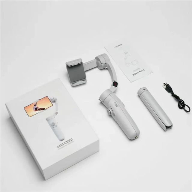 M1 Foldable 3-Axis Gimbal Stabilizer for Smartphones Face Tracking YouTube TikTok Vlog Sports With Tripod for Cameras
