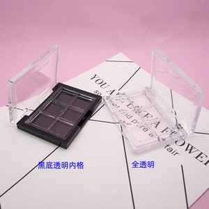 พาเลทอายแชโดว์แบบใส DIY 10 ช่อง กล่องเก็บเครื่องสำอางพลาสติก สำหรับเก็บตัวอย่างสีและรีฟิล - Product Image 2