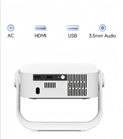 Nuevo Proyector Portátil Mini 2026, Gran Venta, 1080p Full HD LED LCD Android 12.0, Compatible con 4K, 5200 Lúmenes, Altavoces Integrados, para el Hogar