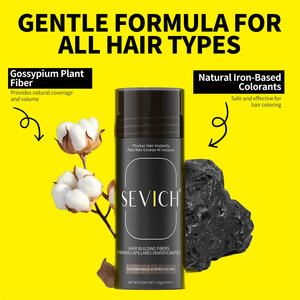 सेविच ने बालों के झड़ने वाले बहु-रंगों के वाटरप्रूफ बालों को ढंकना पाउडर बालों के निर्माण से पुरुषों के लिए फाइबर स्प्रे - Product Image 3