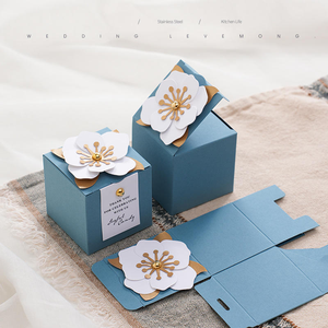 Wedding favor <b>box</b> candy gift <b>box</b> paper wedding <b>box</b> <b>party</b> favor <b>box</b> foldable candy <b>box</b> square paper gift <b>box</b> - Product Image 1