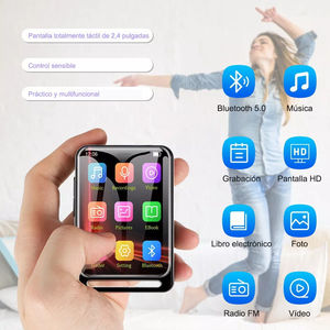 Reproductor MP3 con Pantalla Táctil de 2.4 Pulgadas, Directo de Fábrica, BT 5.0, Radio FM, Libro Electrónico, Grabadora de Video, Compatible con Tarjeta TF de 64GB, Reproductor de Música Portátil - Product Image 3