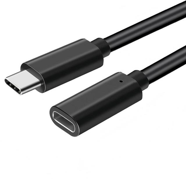 USB3.1 Type-C Male/Female Extension Cable 10Gbps PD100W 5A Fast-Charging 4K/60HZ Shielded PVC Jacket for Camera Computer