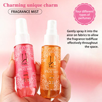Set de Perfumes en Spray sin Alcohol de Larga Duración con Aroma a Melocotón y Vainilla, Perfume Corporal y Capilar, Venta al por Mayor, Caja de Regalo con 4 Botellas