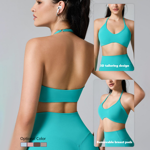 Sujetador deportivo sin espalda para mujer, transpirable, <span class=keywords><strong>de</strong></span> alta sujeción, elástico en cuatro direcciones, ideal para <span class=keywords><strong>yoga</strong></span> y ropa deportiva, venta al por mayor - Product Image 3