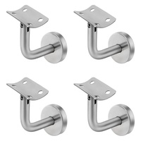 Supports en acier inoxydable 304 robustes pour étagères murales, rampes d'escalier pivotantes, supports réglables pour escaliers