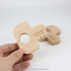 Mordedor de Madera de Haya Natural Orgánica <span class=keywords><strong>para</strong></span> Bebés, Diseño de Animal en Forma de Llave, Alivio del Dolor, Collar y Pulsera DIY, Cuentas <span class=keywords><strong>para</strong></span> Dentición - Product Image 5